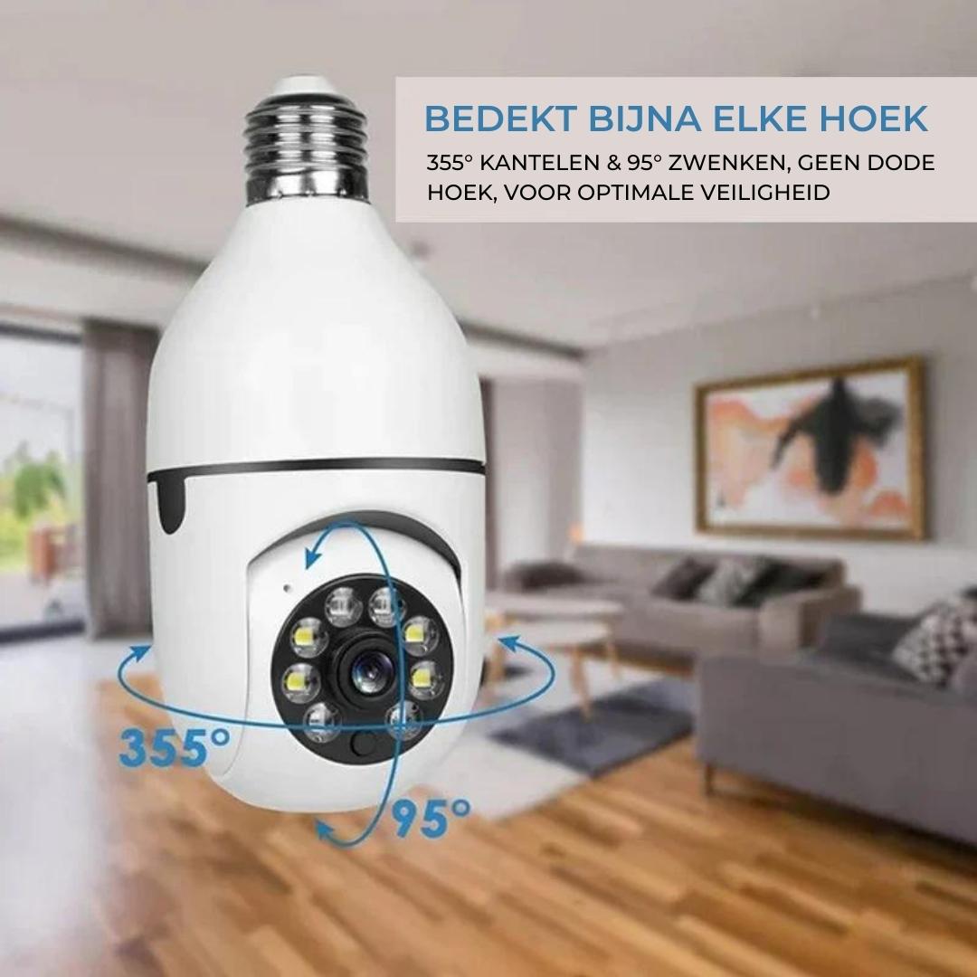 Bulb Security™ - Draadloze WiFi beveiligingscamera