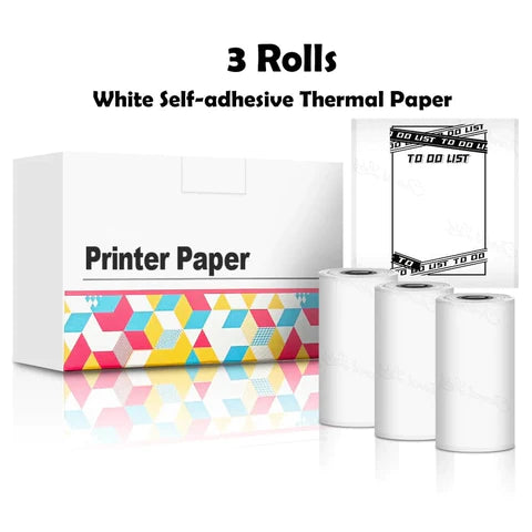 PortyPrinter™ 3x Witte PortyPrinter Rolls™