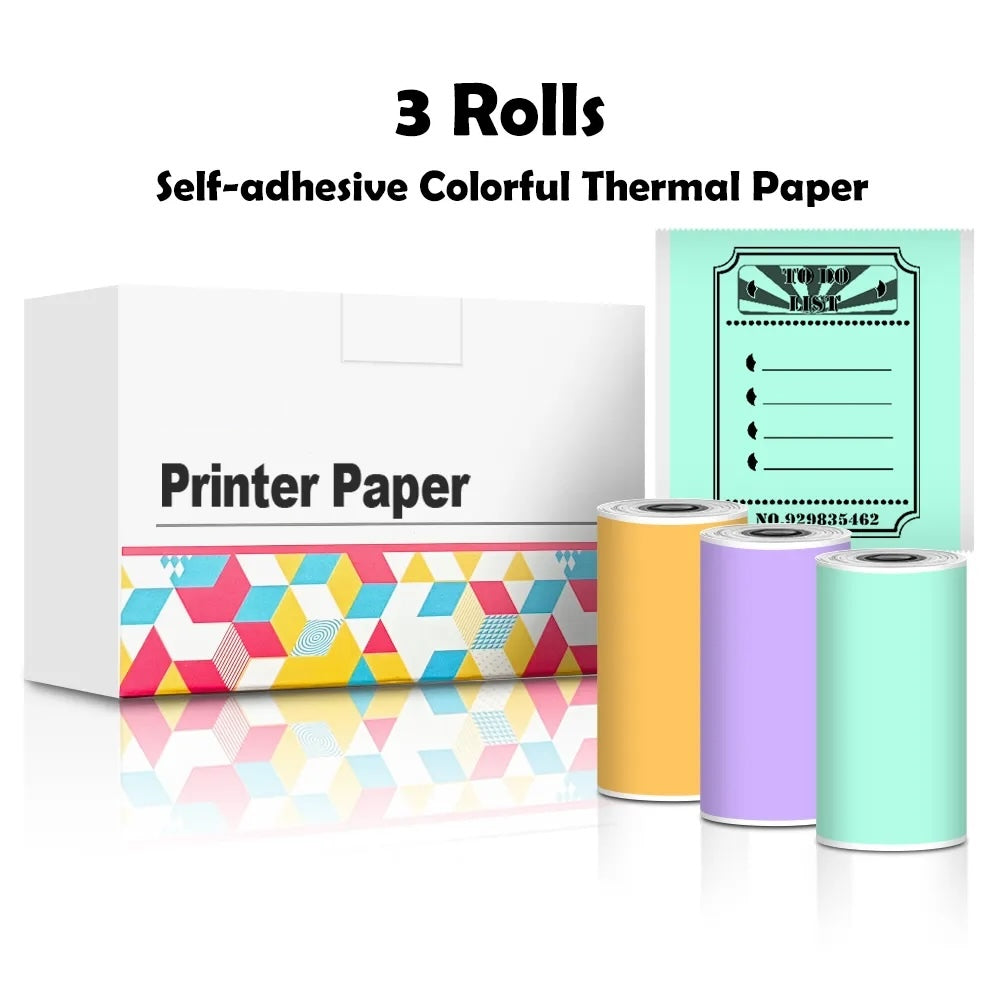 PortyPrinter™ 3x Coloured PortyPrinter Rolls™